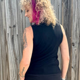 Molly Bracken Turtleneck Sleeveless Sweater in black at ooh la la! in Grapevine TX 76051