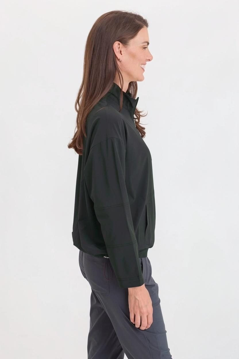 XCVI Romee Active Pullover in charcoal at ooh la la! in Grapevine TX 76051
