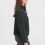 XCVI Romee Active Pullover in charcoal at ooh la la! in Grapevine TX 76051