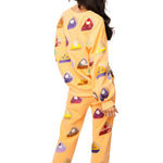 Queen of Sparkles Peach Multi Pies Sweatshirt at ooh la la! in Grapevine TX 76051
