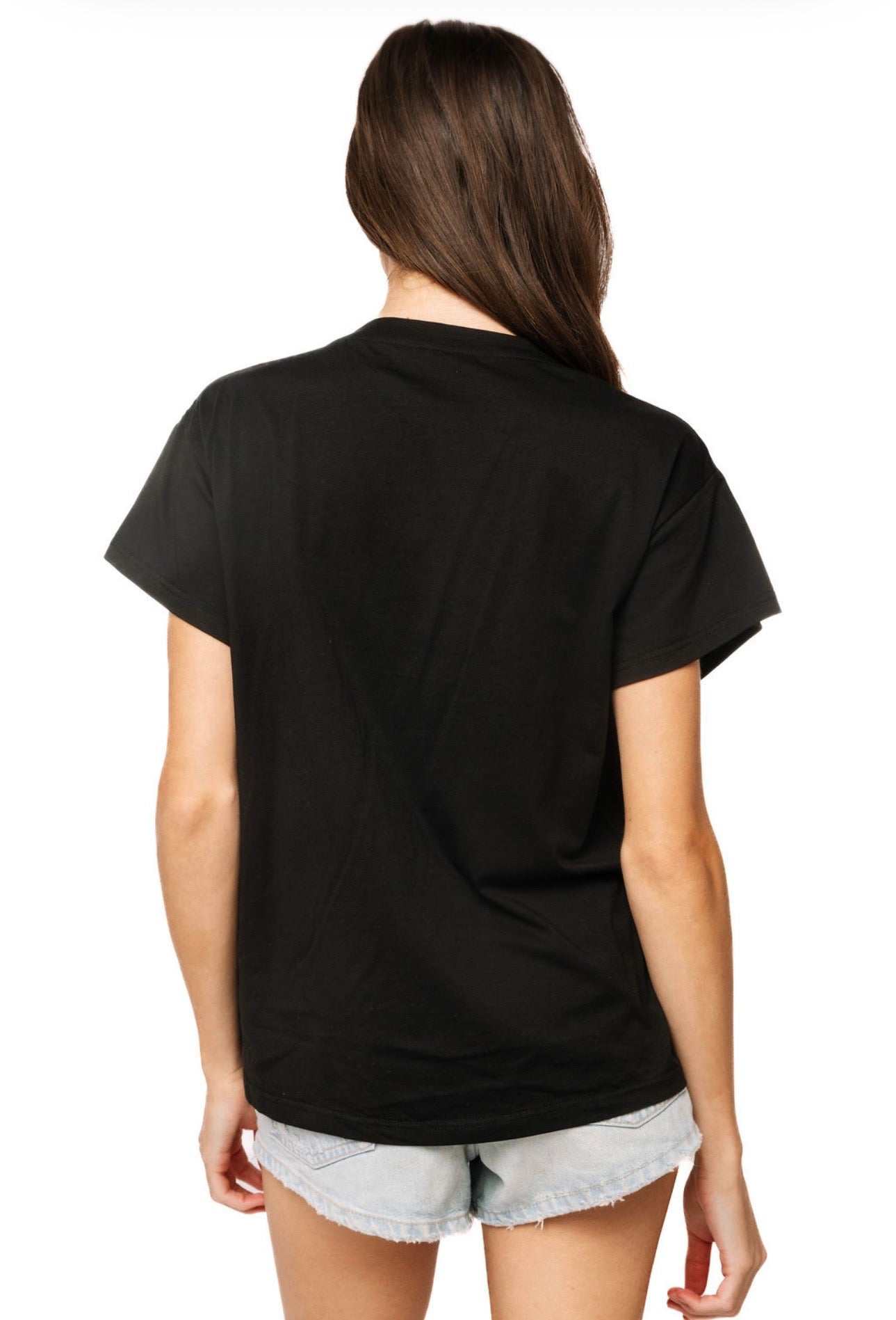 Queen of Sparkles Black Spilling Beer ‘Queen’ Tee at ooh la la! in Grapevine TX 76051