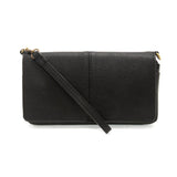 Joy Susan Everly Organizer Flap Crossbody in Black at ooh la la! in Grapevine TX 76051