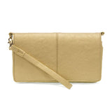 Joy Susan Everly Organizer Flap Crossbody in Metallic Gold at ooh la la! in Grapevine TX 76051
