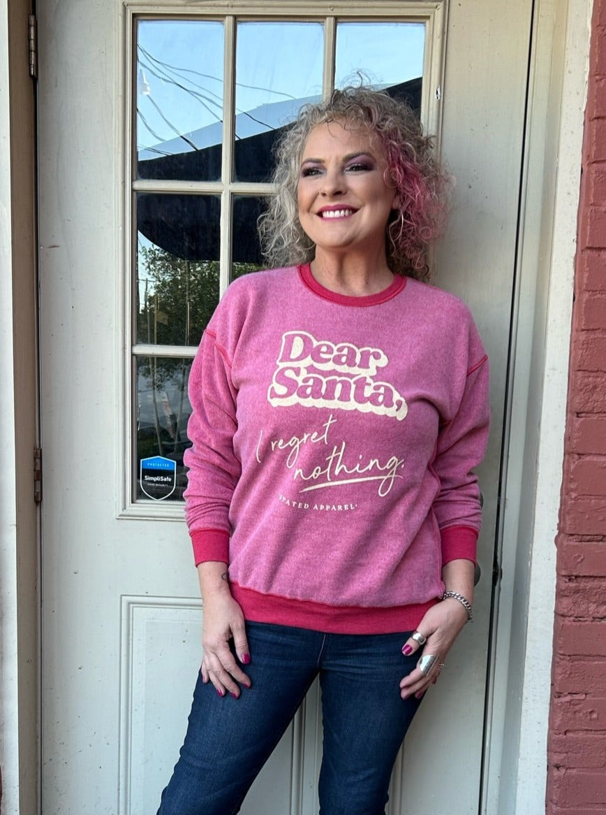 Inverted Christmas Sweatshirt - Dear Santa