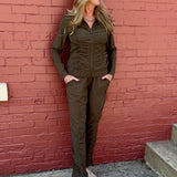 XCVI Wearables Active Momentum Jacket and Jules Pant in Clove at ooh la la! in Grapevine TX 76051