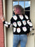 Queen of Sparkles Black Rainbow Scatter Santa Sweatshirt at ooh la la! in Grapevine TX 76051