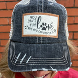 “You Can’t Buy Love But You Can Rescue It” ball cap at ooh la la! in Grapevine TX 76051