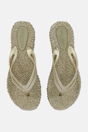 Ilse Jacobsen Cheerful 13 Platform Flip Flops in Platin Gold at ooh la la! in Grapevine TX 76051