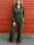 Air Essential Active Wide Leg Pant in Olive at ooh la la! in Grapevine TX 76051