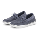 Ilse Jacobsen Tulip Boat Shoe in Grey Blue at ooh la la! in Grapevine TX 76051