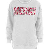 Holiday Merry Sweatshirt in oatmeal at ooh la la! in Grapevine TX 76051