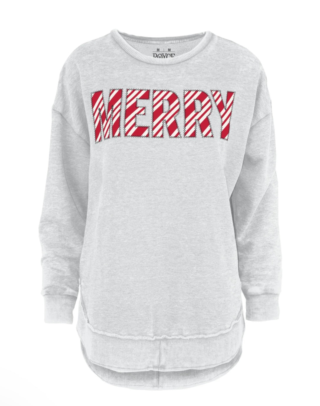 Holiday Merry Sweatshirt in oatmeal at ooh la la! in Grapevine TX 76051