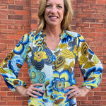 Olive Hill Psychedelic Flowers Blouse at ooh la la! in Grapevine TX 76051