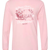 Santa is Coming to Grapevine Long Sleeve Tee