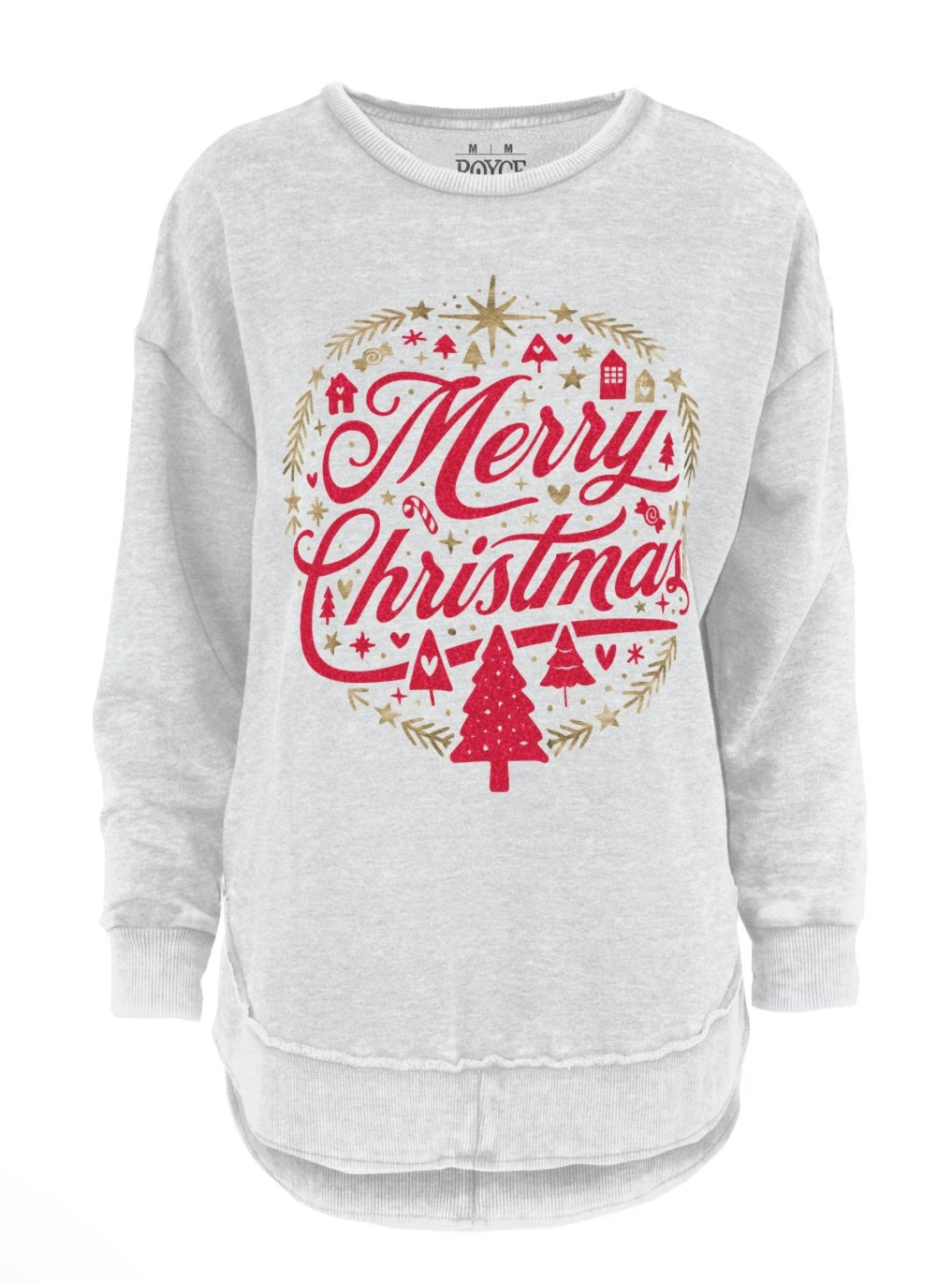 Christmastime Glitter Print Sweatshirt at ooh la la! in Grapevine TX 76051