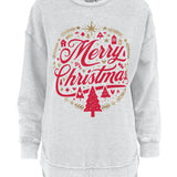 Christmastime Glitter Print Sweatshirt at ooh la la! in Grapevine TX 76051