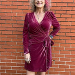 Molly Bracken Velvet Wrap Dress at ooh la la! in Grapevine TX 76051