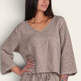 Primavera Linen Top