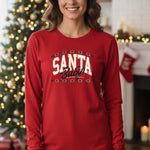 Santa Baby Long Sleeve Tee In red at ooh la la! in Grapevine TX 76051