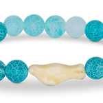 Fahlo The Glide Bracelet - Seal in aqua blue at ooh la la! in Grapevine TX 76051