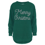 Glimmer Merry Christmas Sweatshirt in green at ooh la la! in Grapevine TX 76051