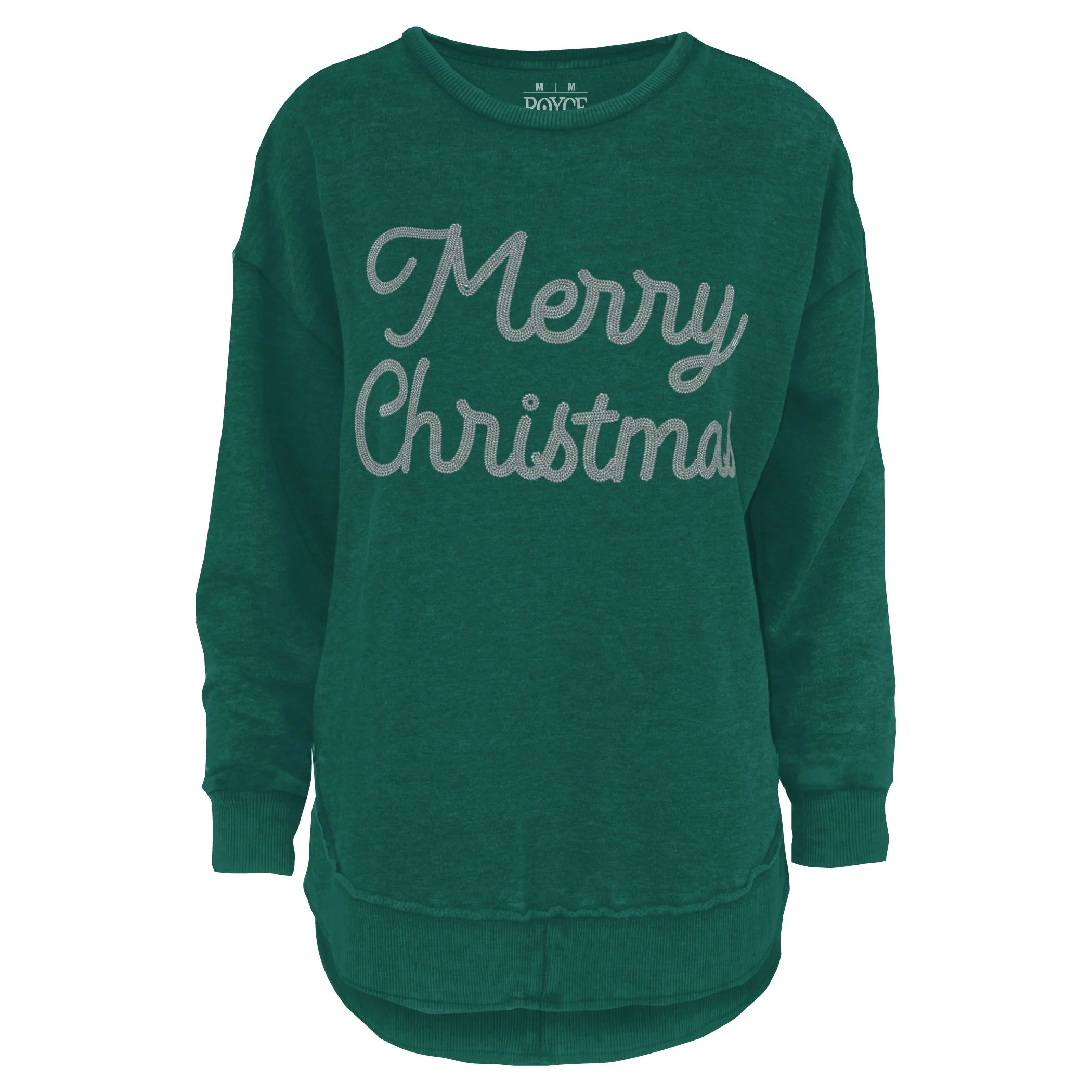 Glimmer Merry Christmas Sweatshirt in green at ooh la la! in Grapevine TX 76051