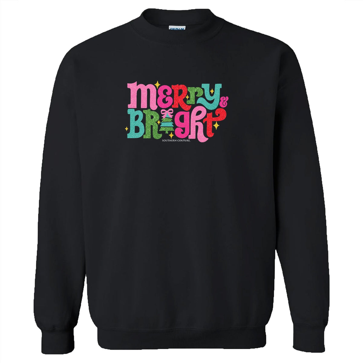Glitter Merry & Bright Sweatshirt at ooh la la! in Grapevine TX 76051