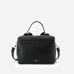Vegan leather crossbody in black, bow satchel bag, designer vegan handbags, women's spring purses, bow front handbag, gold hardware crossbody, eco-friendly satchel, Zoey bag.
ooh la la! in Grapevine TX 76051