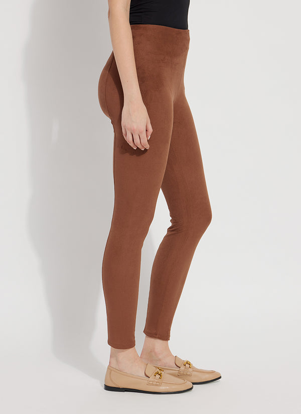 ANKLE LENGTH LEGGING (BROWN, RED, SOLID)