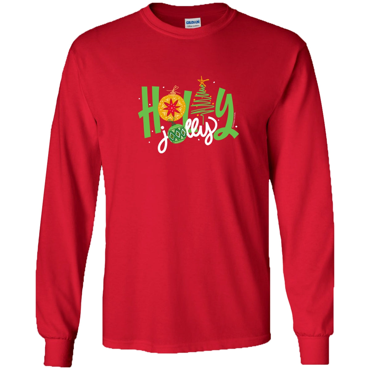 Holly Jolly Ornament Long Sleeve Tee at ooh la la! in Grapevine TX 76051