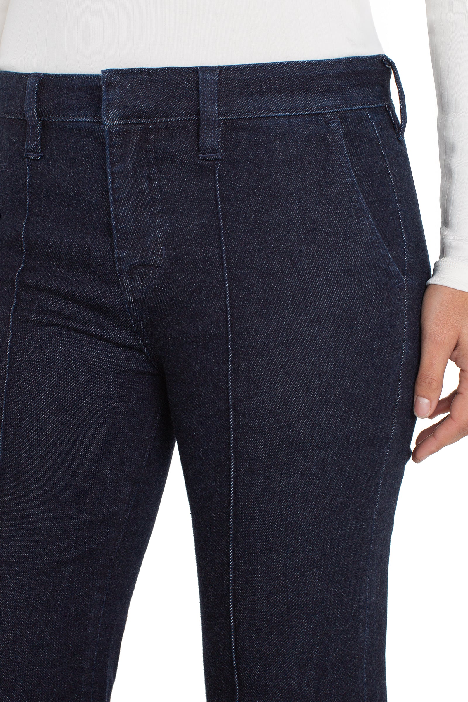 Liverpool Denim Trouser Boot with Pintucks at ooh la la! in Grapevine TX 76051