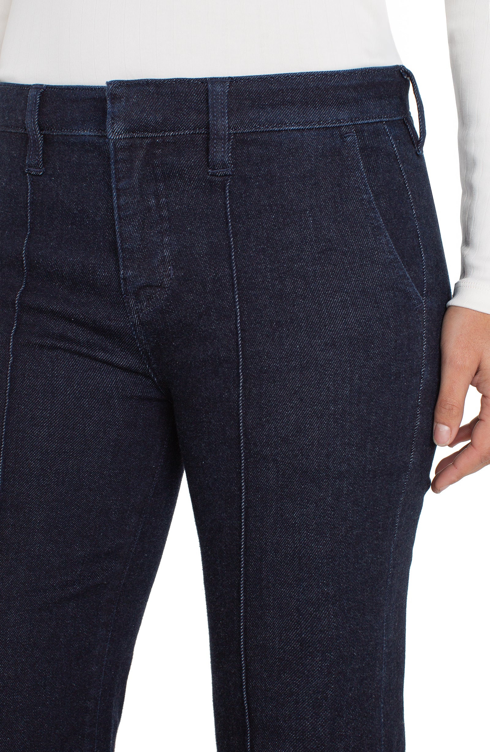 Liverpool Denim Trouser Boot with Pintucks at ooh la la! in Grapevine TX 76051