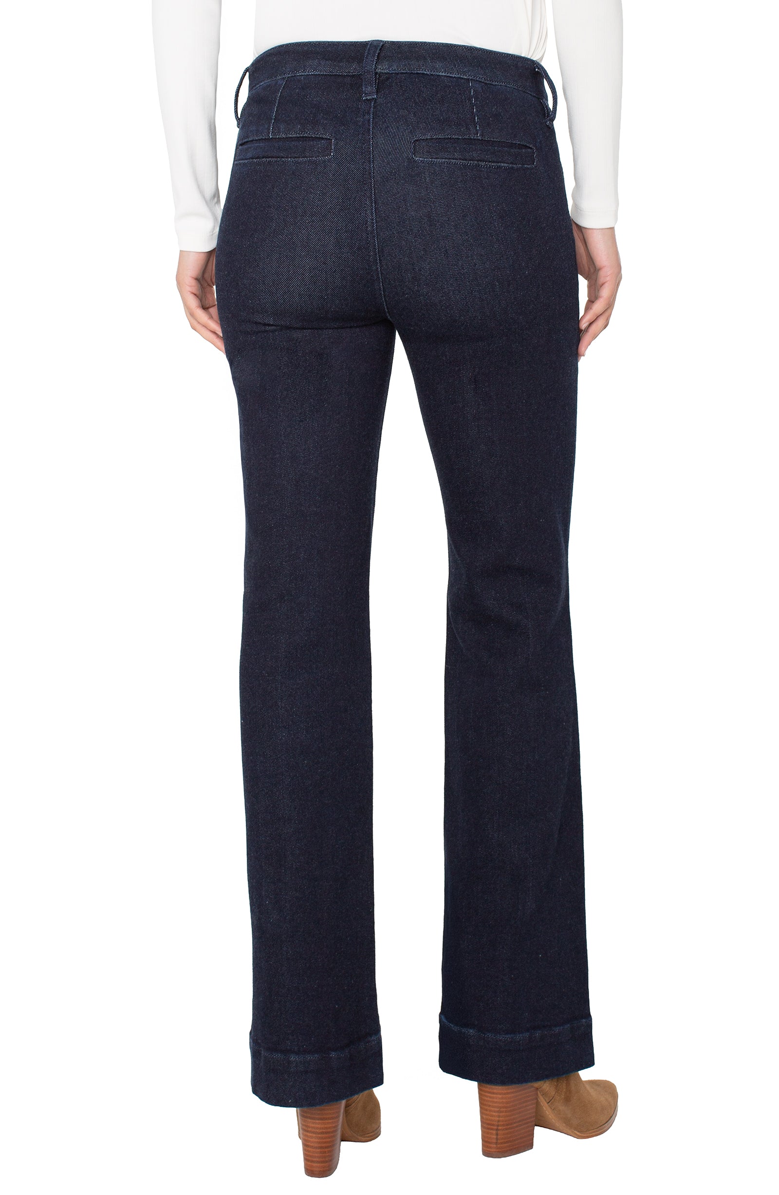 Liverpool Denim Trouser Boot with Pintucks at ooh la la! in Grapevine TX 76051