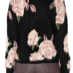 Liverpool Long Sleeve Crew Neck Dropped Shoulder Floral Sweater at ooh la la! in Grapevine TX 76051