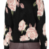Liverpool Long Sleeve Crew Neck Dropped Shoulder Floral Sweater at ooh la la! in Grapevine TX 76051