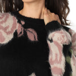 Liverpool Long Sleeve Crew Neck Dropped Shoulder Floral Sweater at ooh la la! in Grapevine TX 76051