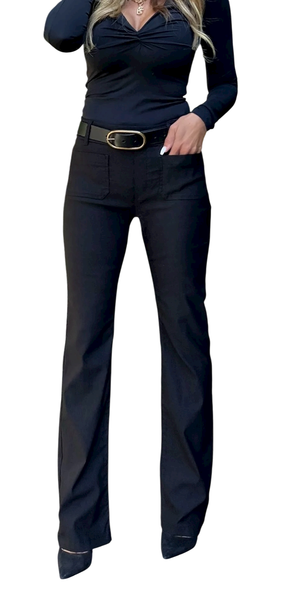 Bevy Flog Jerome Pant in black stripe at ooh la la! in Grapevine TX 76051