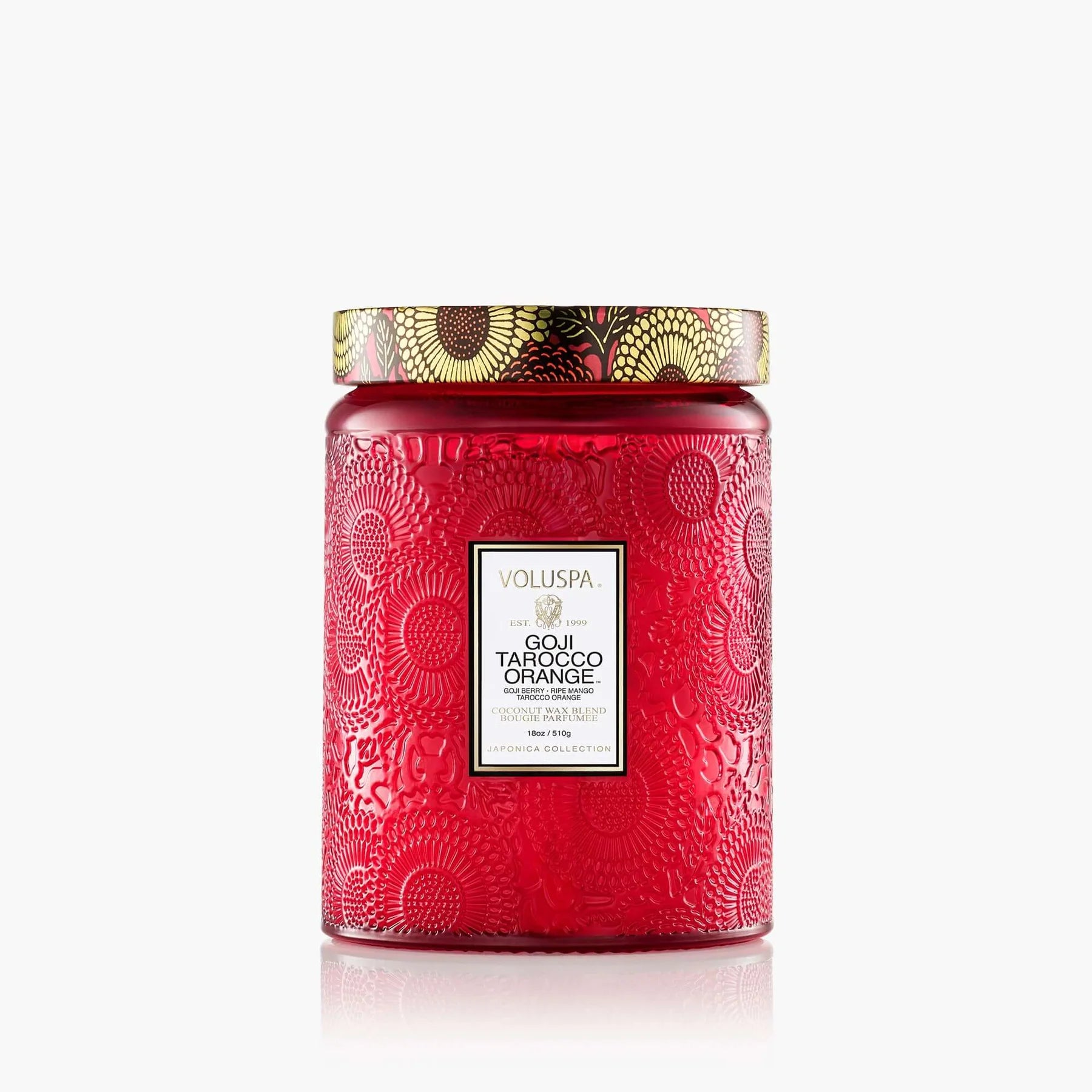 Voluspa Goji Tarocco Orange 18 oz Jar Candle at ooh la la! in Grapevine TX 76051
