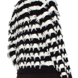 Liverpool Frog Stripe Cardigan in black and white at ooh la la! in Grapevine TX 76051