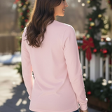 Santa is Coming to Grapevine Long Sleeve Tee In pink at ooh la la! in Grapevine TX 76051