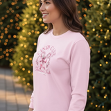 Candy Cane Christmas Club Long Sleeve Tee in pink at ooh la la! in Grapevine TX 76051