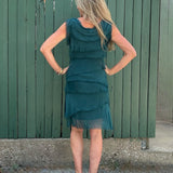 Silk Ruffle Dress in Assorted Colors