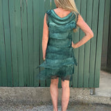 Silk Ruffle Dress in Assorted Colors