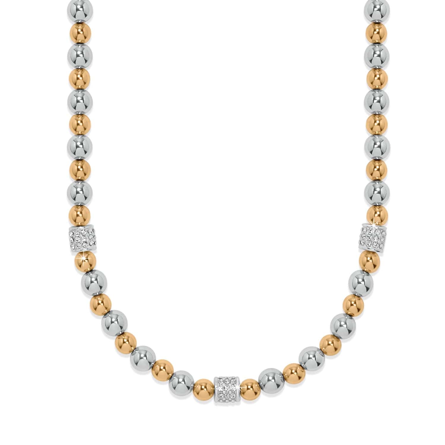 Brighton Meridian Petite Station Two Tone Necklace at ooh la la! in Grapevine TX 76051