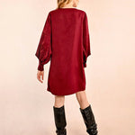 Molly Bracken Fancy Sleeve Satin Dress at ooh la la! in Grapevine TX 76051