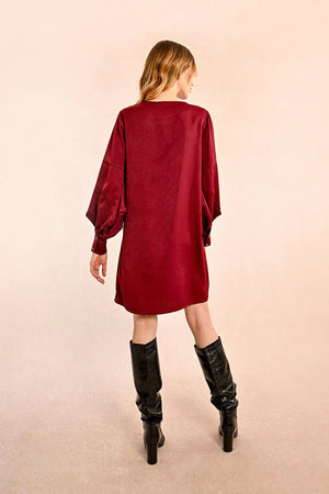 Molly Bracken Fancy Sleeve Satin Dress at ooh la la! in Grapevine TX 76051