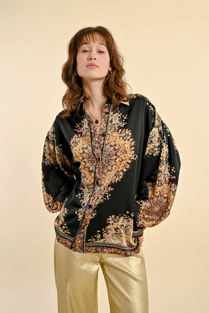 Molly Bracken Scarf Print Blouse at ooh la la! in Grapevine TX 76051