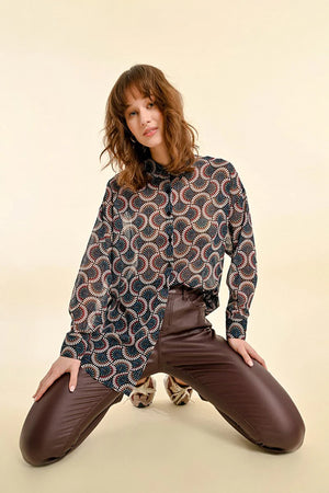 Molly Bracken Geo Print Blouse at ooh la la! in Grapevine TX 76051