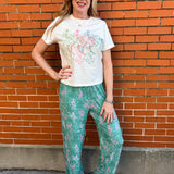 Western pajamas, rodeo print loungewear, soft pajama pants, cowgirl sleepwear, sage green pajamas, unisex pajama bottoms, boho western wear, rodeo lounge pants
at ooh la la! in Grapevine TX 76051