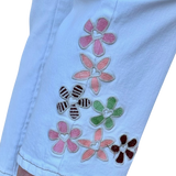 Embroidered Bottom Jean